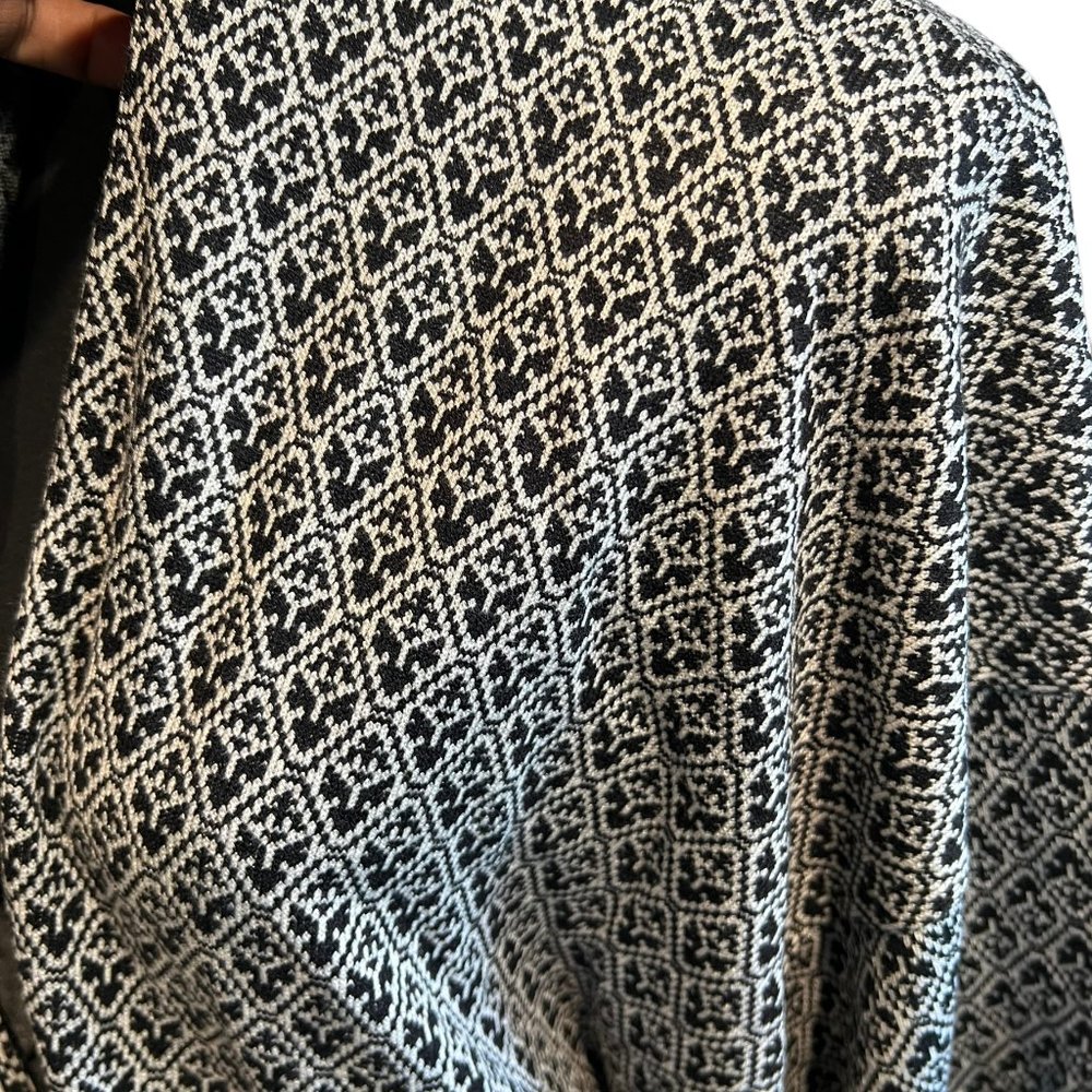 Eloquii Womens Dress Textured Knit Long Sleeve Jacquard Design Black White 18/20 - Picture 9 of 16